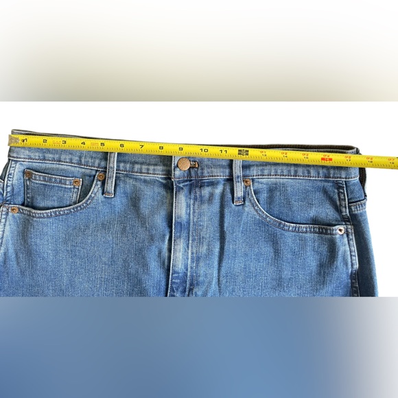 J. Crew Blue Denim midi skirt - Picture 4 of 5